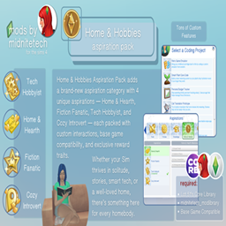 Home & Hobbies Aspiration Pack por midnitetech /  Translated to Spanish by dokimtz