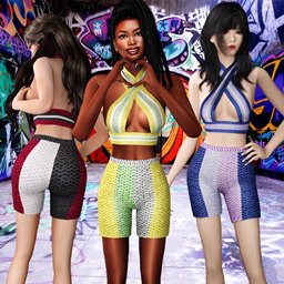 Colorful summer set