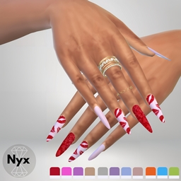 Glitter nails set 09 logo