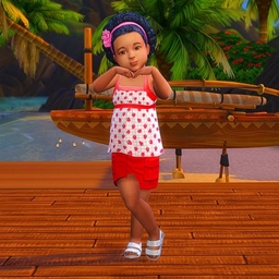 Set strawberry toddler logo