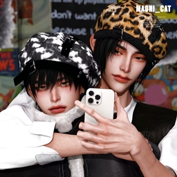 [Maoni_cat]Belt Buckle Beret-HAT logo