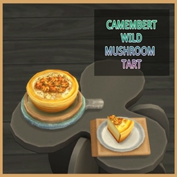 Camembert Wild Mushroom Tart por icemunmun / Translated to Spanish by dokimtz