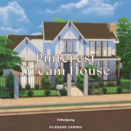 ♡ Pinterest Dream House No CC￨Sims 4 ♡ logo