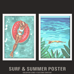 GoldFish Surf & Summer Poster  🏄‍♂️