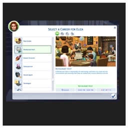 📢📰 Restaurant Host Career [No Promotion] 🍽️👋 by kiarasims4mods — Spanish Translation ES ✨