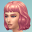 Rosy pink bob logo
