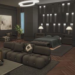 🖤 Modern Luxe Monochrome Bedroom