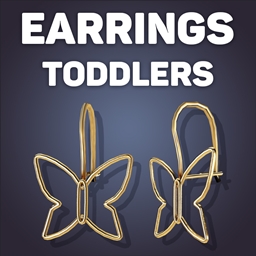 Butterfly Wire Earrings For Toddlers