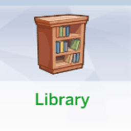 Library Lot Trait By KiaraSims4Mods | Chinese Translation