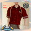 Collared Shirt ShortSleeves Stripe Design Suspenders School Uniform logo