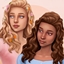 Ember hair (with & without flowers) logo