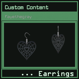 spiderweb heart earrings by fayethegray logo