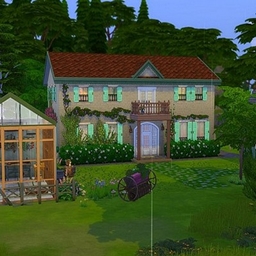 Hippie house ecological NO CC logo