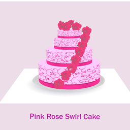 Pink Rose Swirl Cake Recipe by LB | Chinese Translation