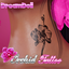 Neck Tattoo | Orchid | M&F logo