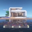 Floating Modern House logo