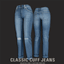GoldFish Classic Cuff Jeans 👖 logo