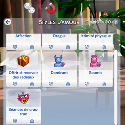 Assertive & Passive Romance Styles + Dynamic WooHoo de tyjokr en français