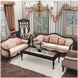 Ella Parisian Living Room NO CC