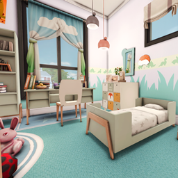 Green Forest Kid's Bedroom