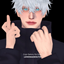 Gojo Satoru Six Eyes Non-Default logo