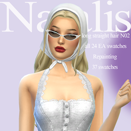 Long straight hair N02ⁿᵃᵗᵃˡⁱˢ logo