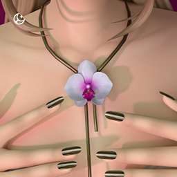 Orchid Necklace - Floral Accessories Collection