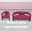 Dudet sofa and armchair logo