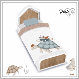 Ocean Dream Toddler Bed + Bed Pillows