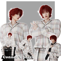 Connor poses