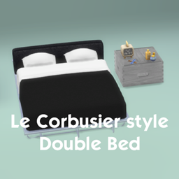 Le Corbusier style Double Bed logo