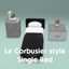 Le Corbusier style Single Bed logo