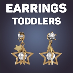 Atria Star Earrings For Toddlers