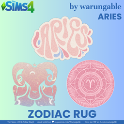 ARIES ー Zodiac Rug by Warungable