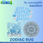AQUARIUS ー Zodiac Rug by Warungable