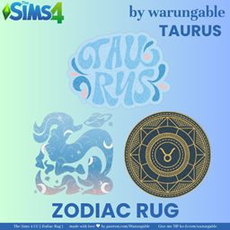 TAURUS ー Zodiac Rug by Warungable