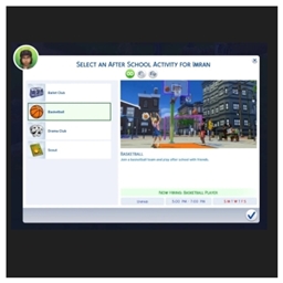 🏀 Basketball School Activity by kiarasims4mods — Spanish Translation 🏀