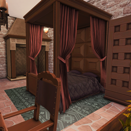 Majestic Medieval Bedroom with Noble Elegance