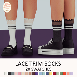 Lace Trim Socks - The Sims 4 Create a Sim - CurseForge