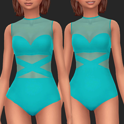 Poolside Splash Mesh Swimsuit project image