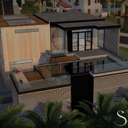Solara - modern House logo