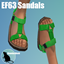 EF63 Sandals logo