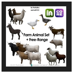 🐷🐔✨ Farm Animal Set for Free Range Animals by TheKalino — Spanish Translation ES ✨
