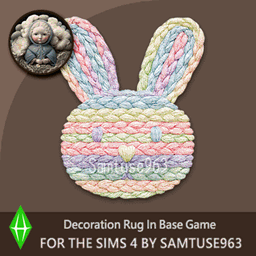 Cute Bunny Face Dance Rug #7 Samtuse963 logo