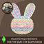 Cute Bunny Face Dance Rug #7 Samtuse963