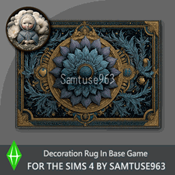 Court Ornate Rectangular Dance Rug #1 Samtuse963