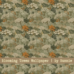 Blooming Trees Wallpaper - The Sims 4 Build / Buy - CurseForge