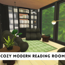 Cozy Modern Reading Room - The Sims 4 Rooms / Lots - CurseForge