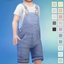 Muted Mini's: Short Overalls | 15 Soft Swatches - Maxis Match | Base Game Compatible | Toddler Body logo