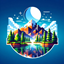 beautiful world and realistic logo
